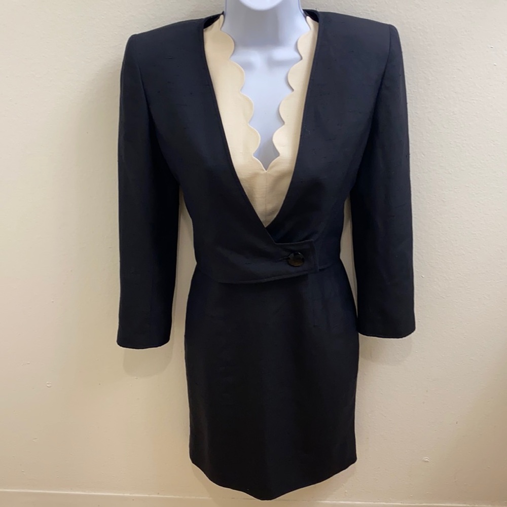 Valentino Night Mod Retro Vintage Dress Suit Set 4